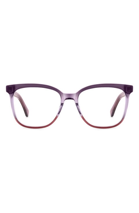 brieana 53mm square reading glasses