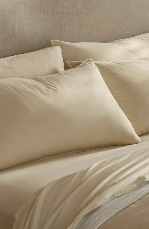 Boll & Branch Signature Vintage Washed Organic Cotton Duvet Cover & Shams Set In Vintage Sand