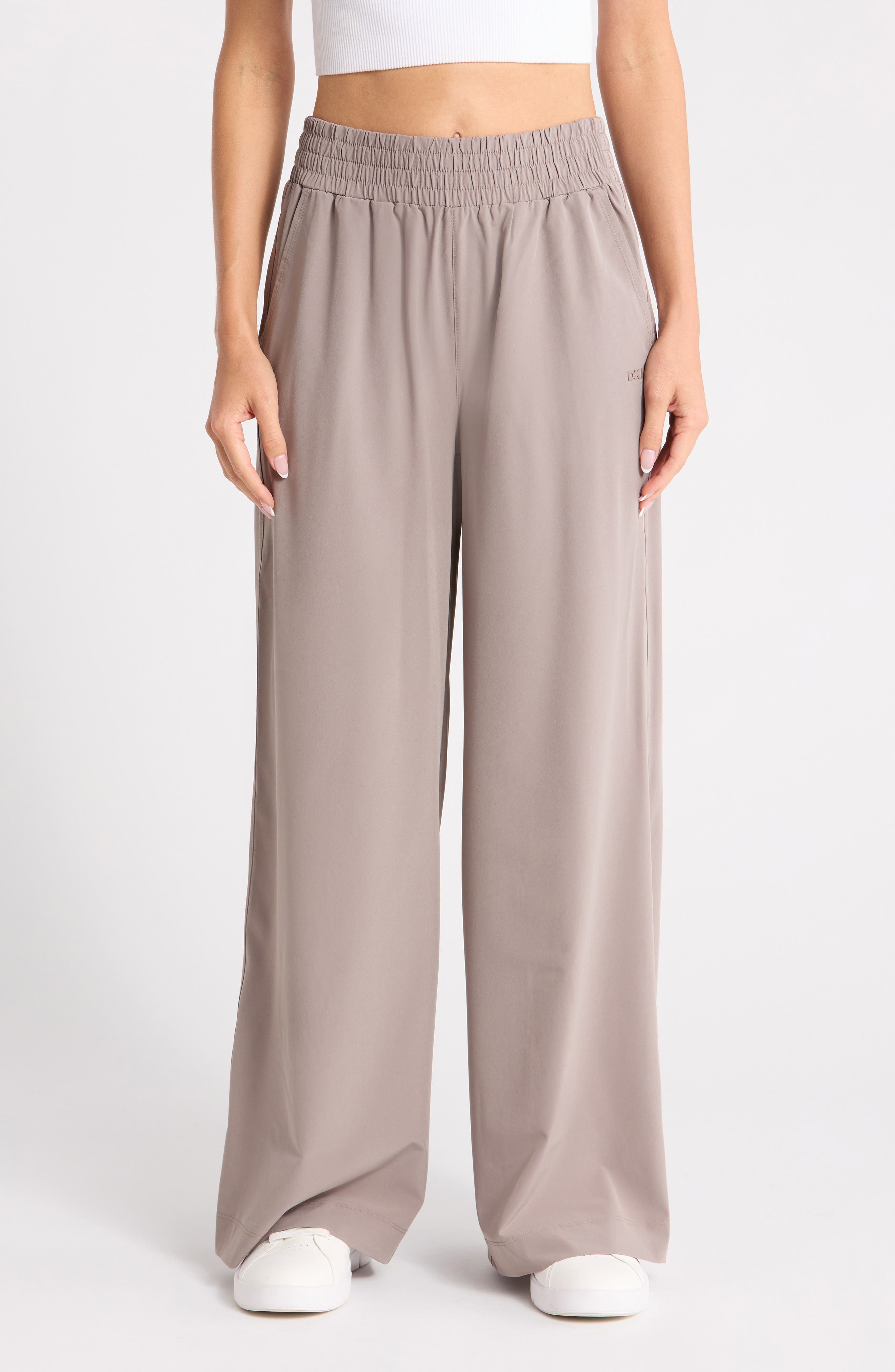 DKNY Hudson Stretch Wide Leg Pants