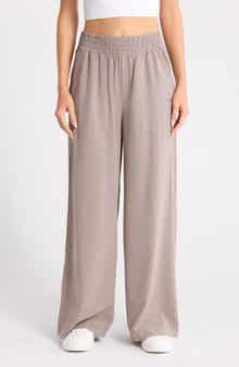 DKNY Hudson Stretch Wide Leg Pants