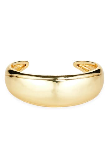 Nordstrom Rack Domed Cuff Bracelet In Gold