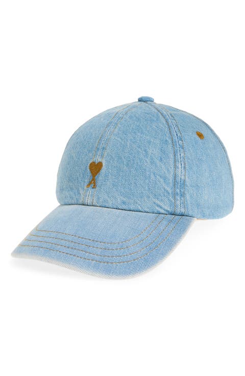 Ami de Coeur Embroidered Denim Baseball Cap