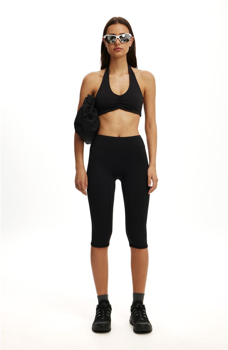 COTTON ON BODY Women's Active Ultra Soft Contour Capri Tight, Alternate, color, Black