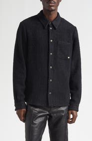 AMIRI Shimmer Bouclé Button-Up Shirt