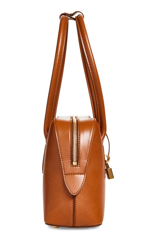 Stella Mccartney Camel Synthetic Leather Ryder Medium Shoulder Bag In Brown