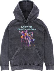 KPop Demon Hunters Mens KPop Demon Hunters Girls Group Shot Lightweight Hoodie