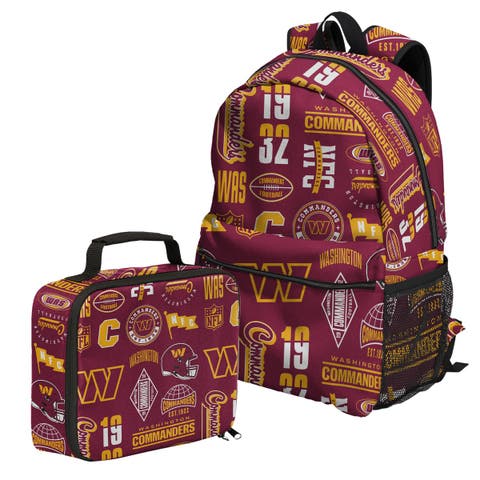 Washington Commanders Backpack and Lunchbox Set
