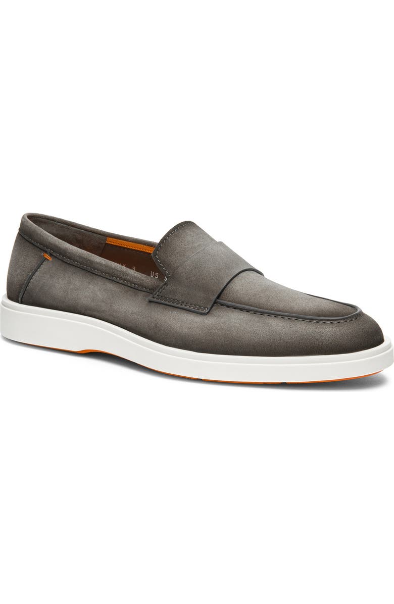 Santoni Revolve Loafer, Main, color, Grey