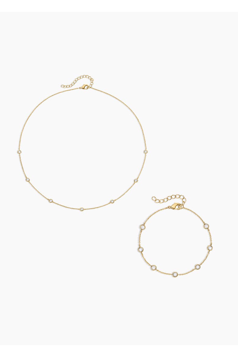 Strand Necklace and Bracelet Set of 2, Main, color, Gold