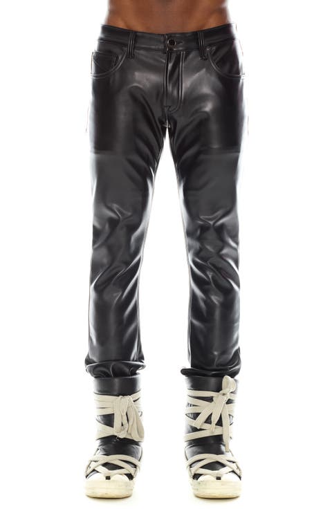 Punk Moto Faux Leather Pants