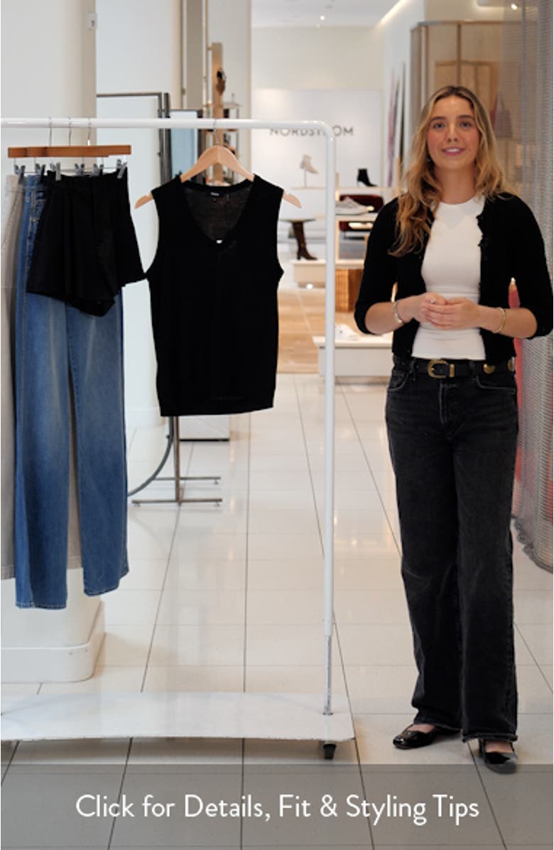 V-Neck Slim Fit Wool Tank, sales video thumbnail