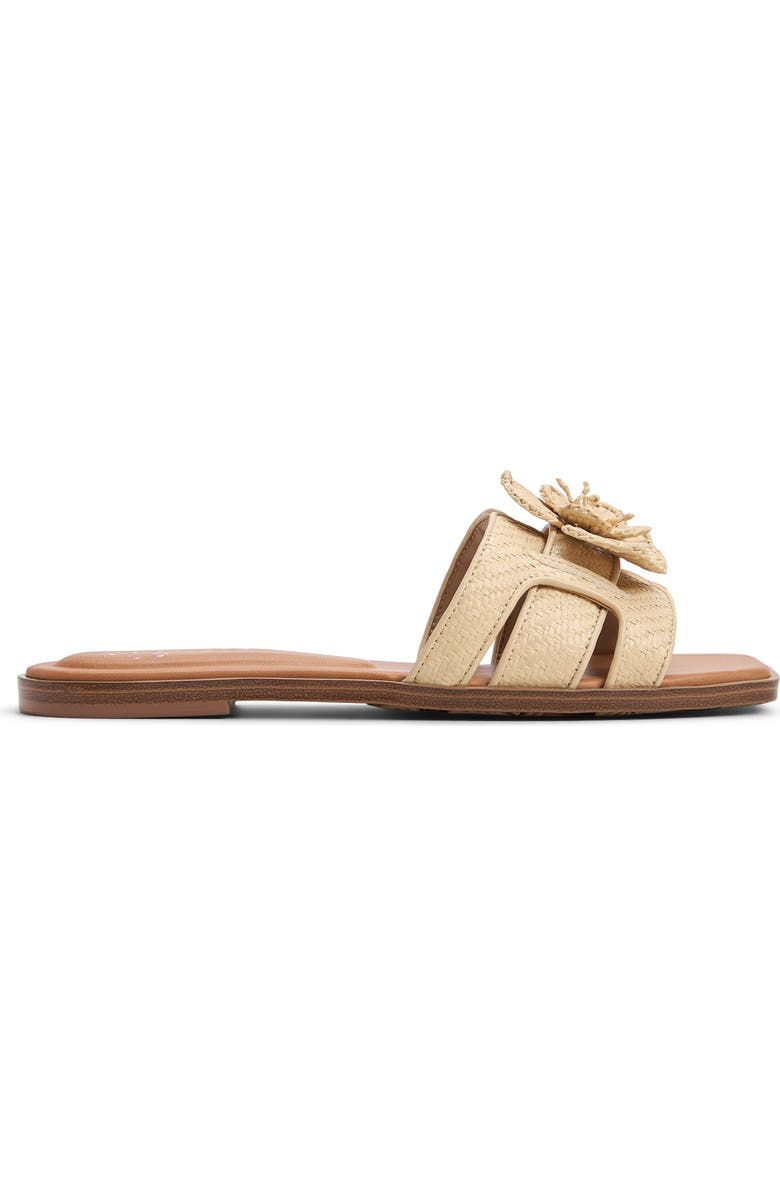 ALDO Seaflower Slide Sandal, Alternate, color, Light Beige