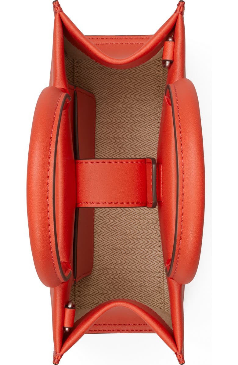 Tory Burch Mini Ella Bio Tote, Alternate, color, Poppy Red