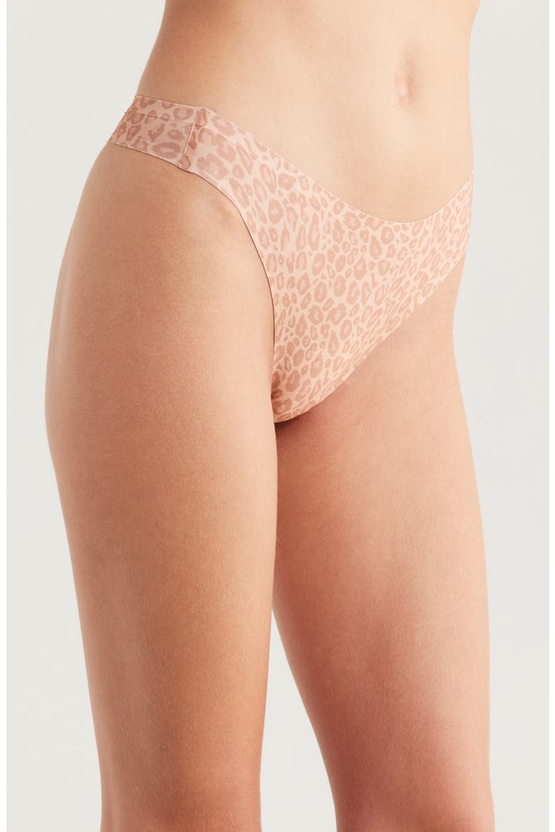 Soft Stretch Thong, Alternate, color, LEOPARD PRINTDNU