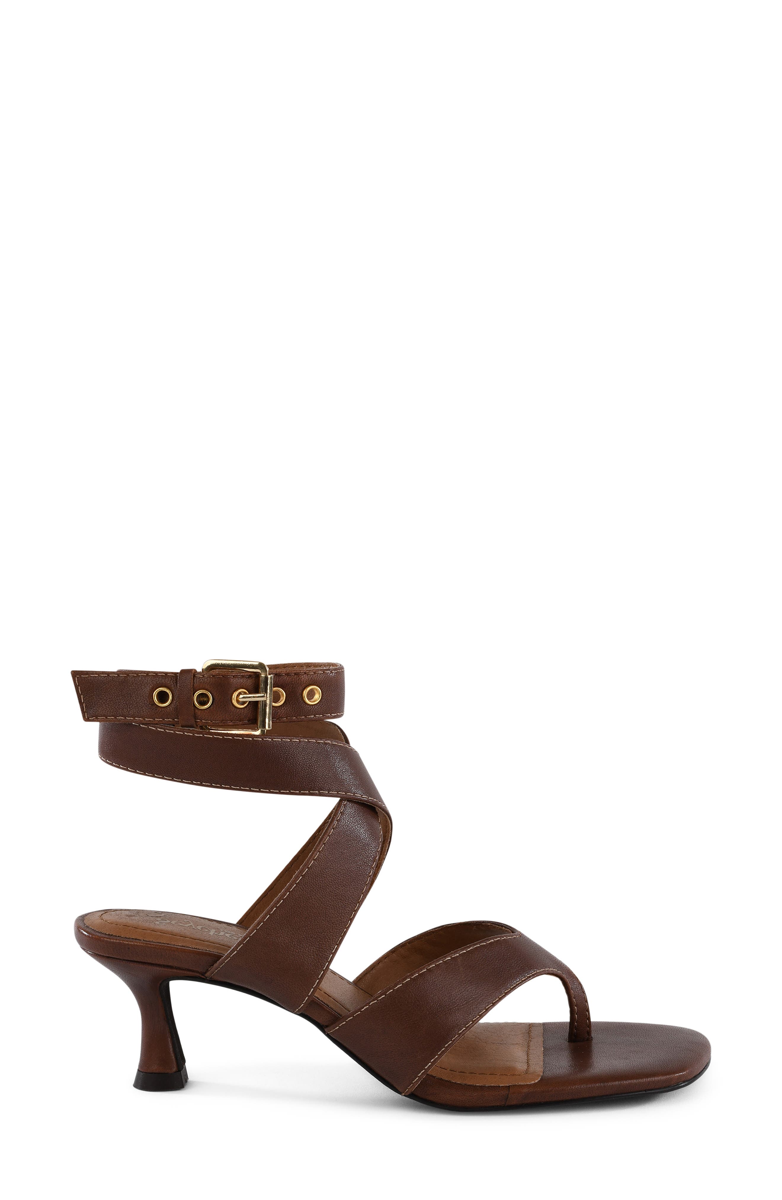 Stroke of Luck Ankle Strap Sandal, Alternate, color, BROWN