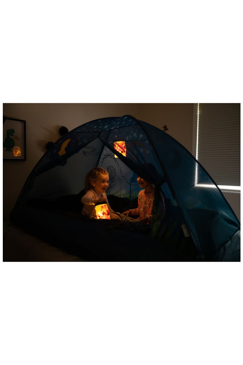 Twin-Size Glow in the Dark Bed Tent, Alternate, color, BLUE