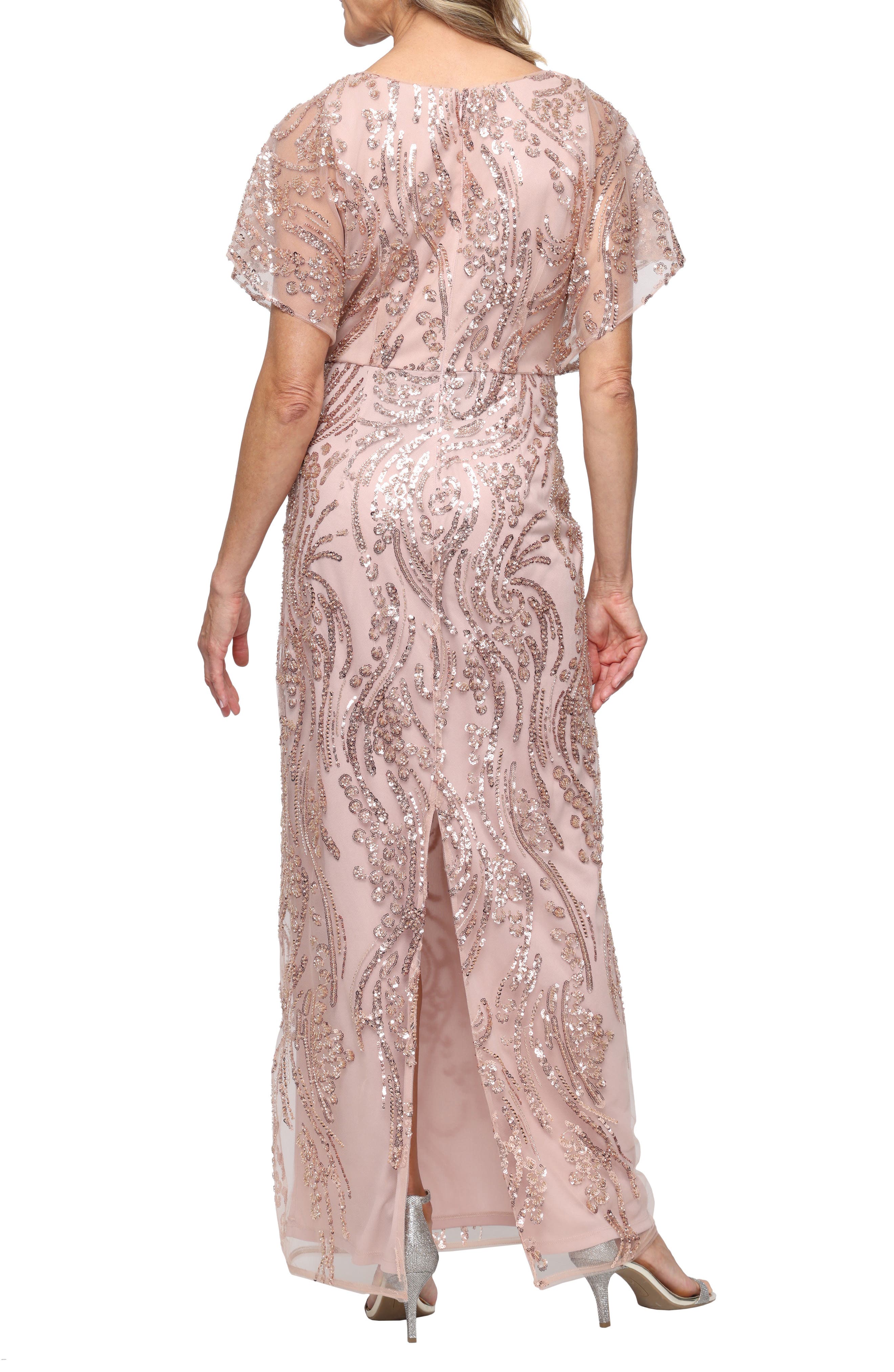 Sequin Column Gown - image 2
