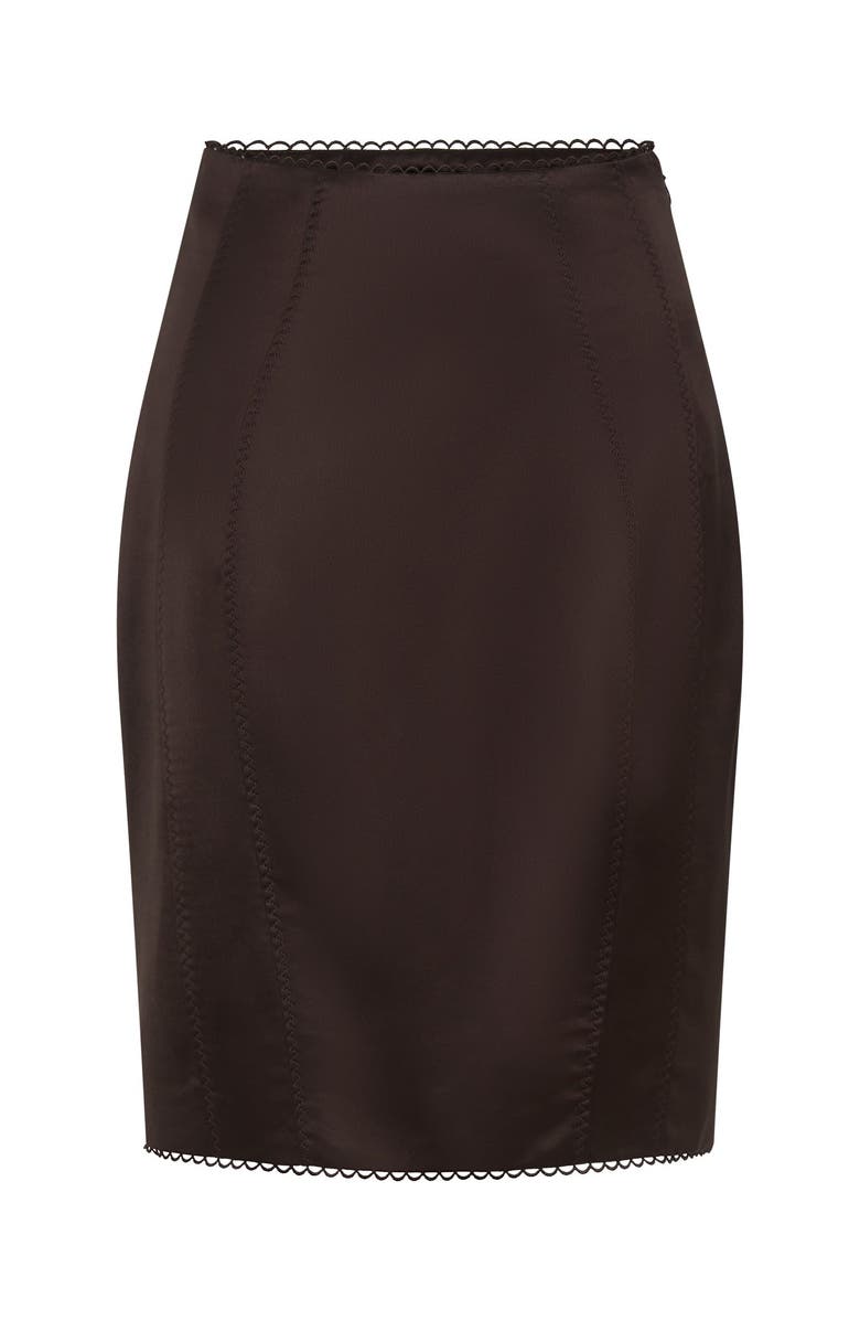 NICHOLAS Dayane Skirt, Alternate, color, Espresso