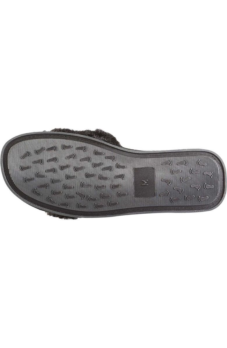 FOCO Women's FOCO Black New Orleans Saints Rhinestone Fuzzy Slippers, Alternate, color,