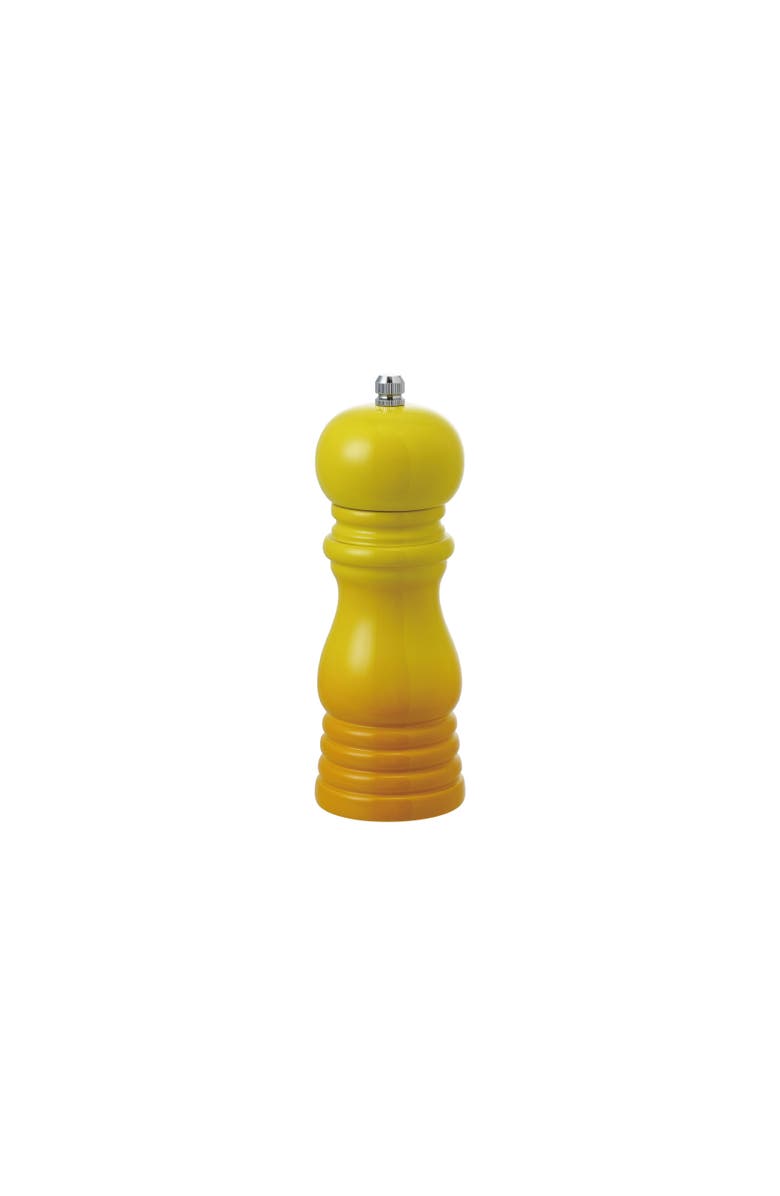 Storied Home Enameled Rubberwood Salt/Pepper Mill, Yellow, Main, color, Yellow
