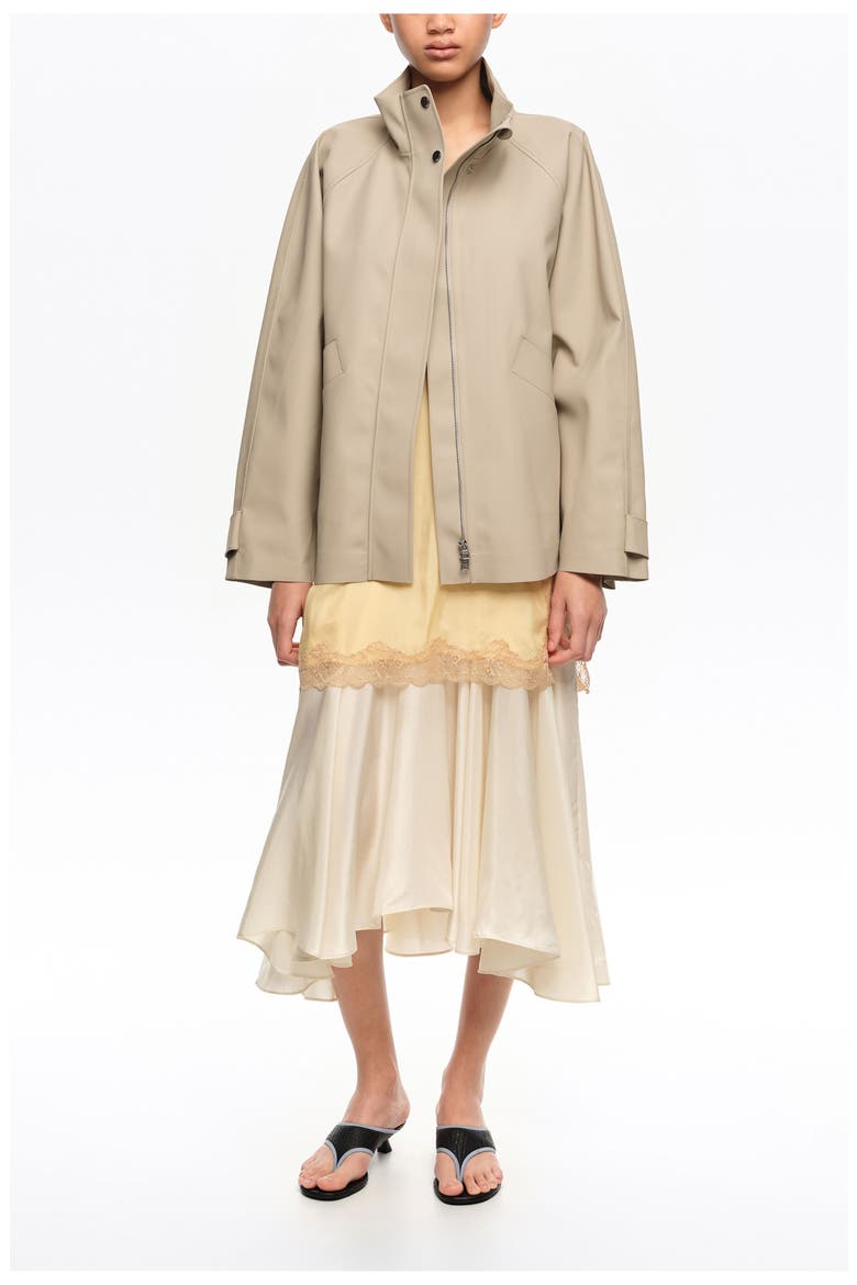 Fluid High Neck Trench, Main, color, STONE
