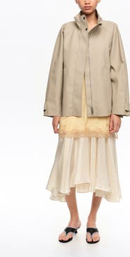 Bimba y Lola Short, Rubberized High Neck Trench