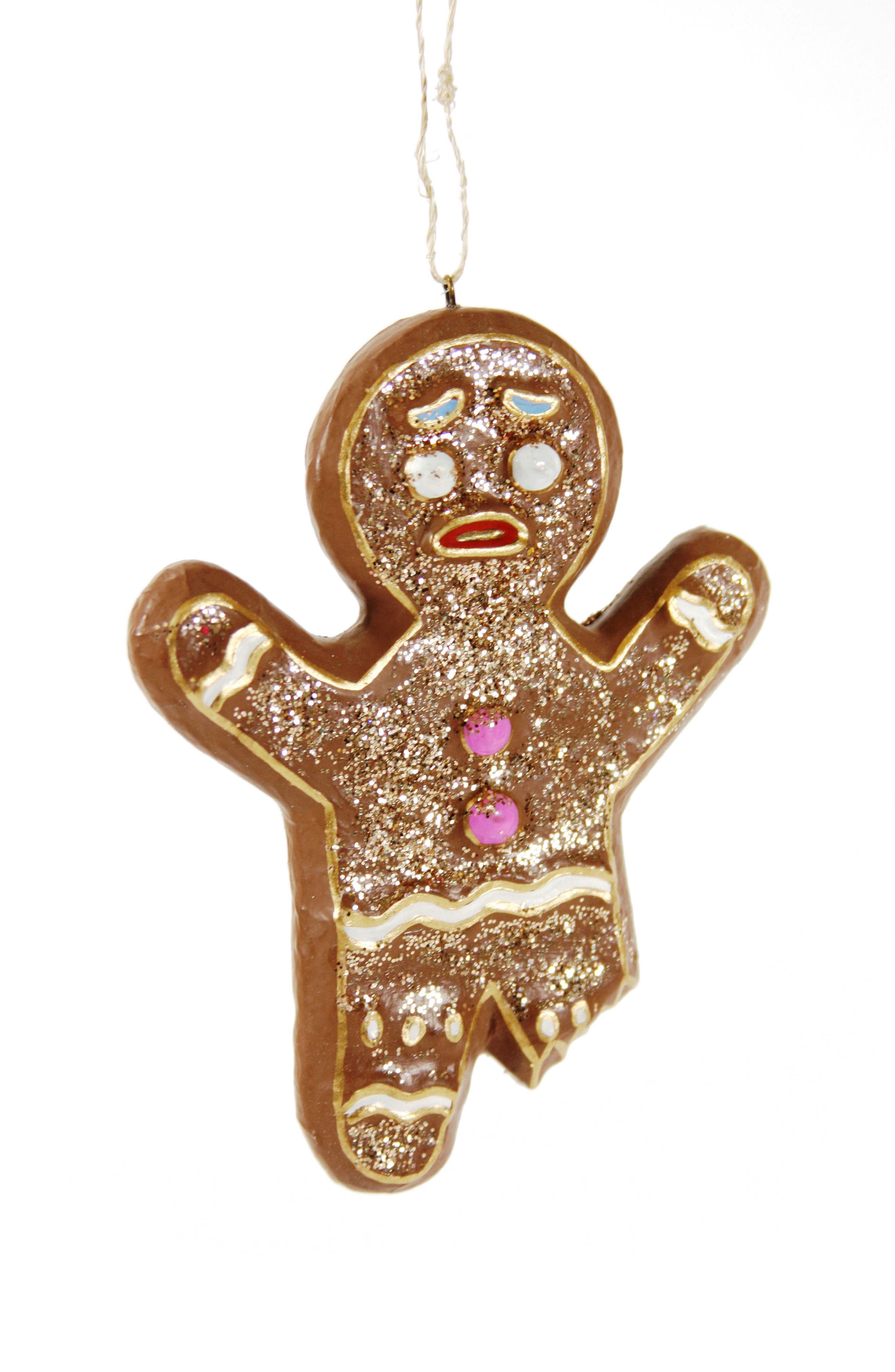 Cody Foster & Co. Gingerbread Ornament in Brown Multi 