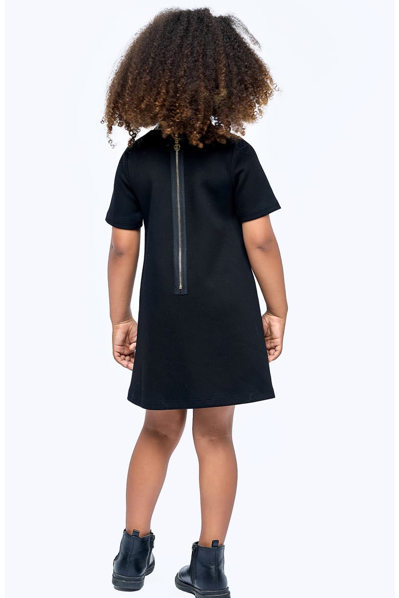 Kids' Sequin Star Shift Dress, Alternate, color, BLACK