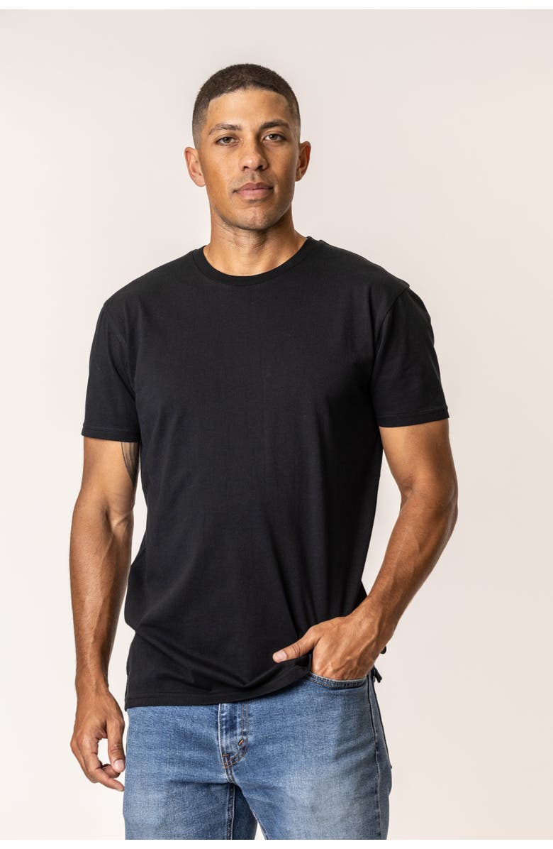 Vottera Organic Cotton Men's T-Shirt, Alternate, color, Black