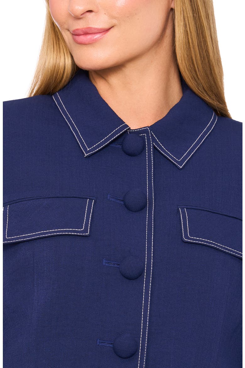 Flap Topstitch Jacket, Alternate, color, TWILIGHT BLUE