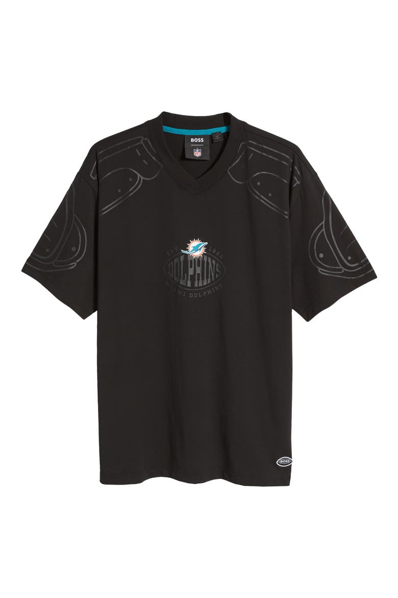 x NFL Tackle Graphic T-Shirt, Alternate, color, MIAMI DOLPHINS BLACK