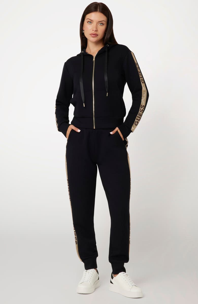 GUESS Studs Logo Sweatpants, Alternate, color,