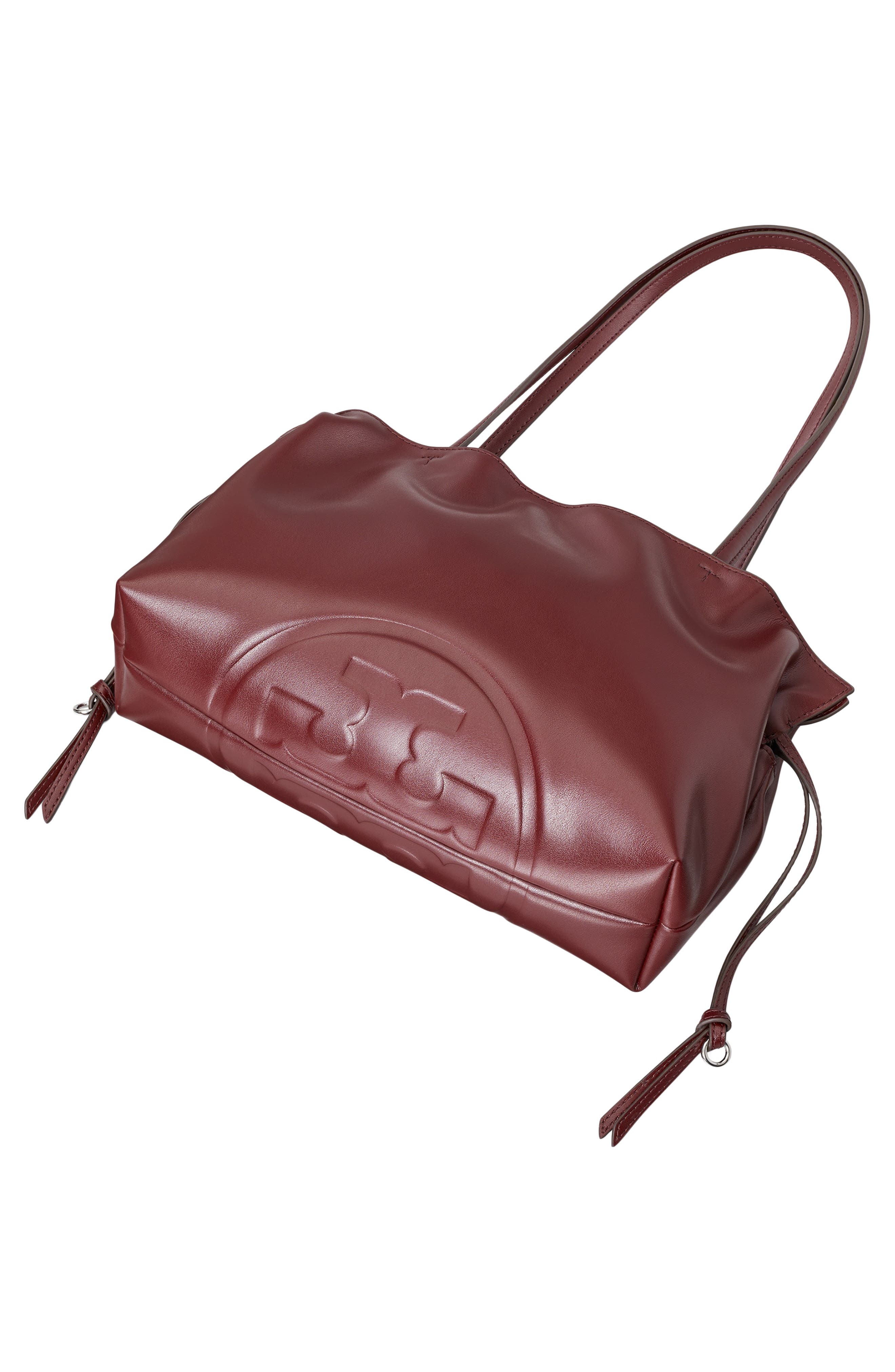 Small Ella Natuura™ Drawstring Tote, Alternate, color, MERLOT
