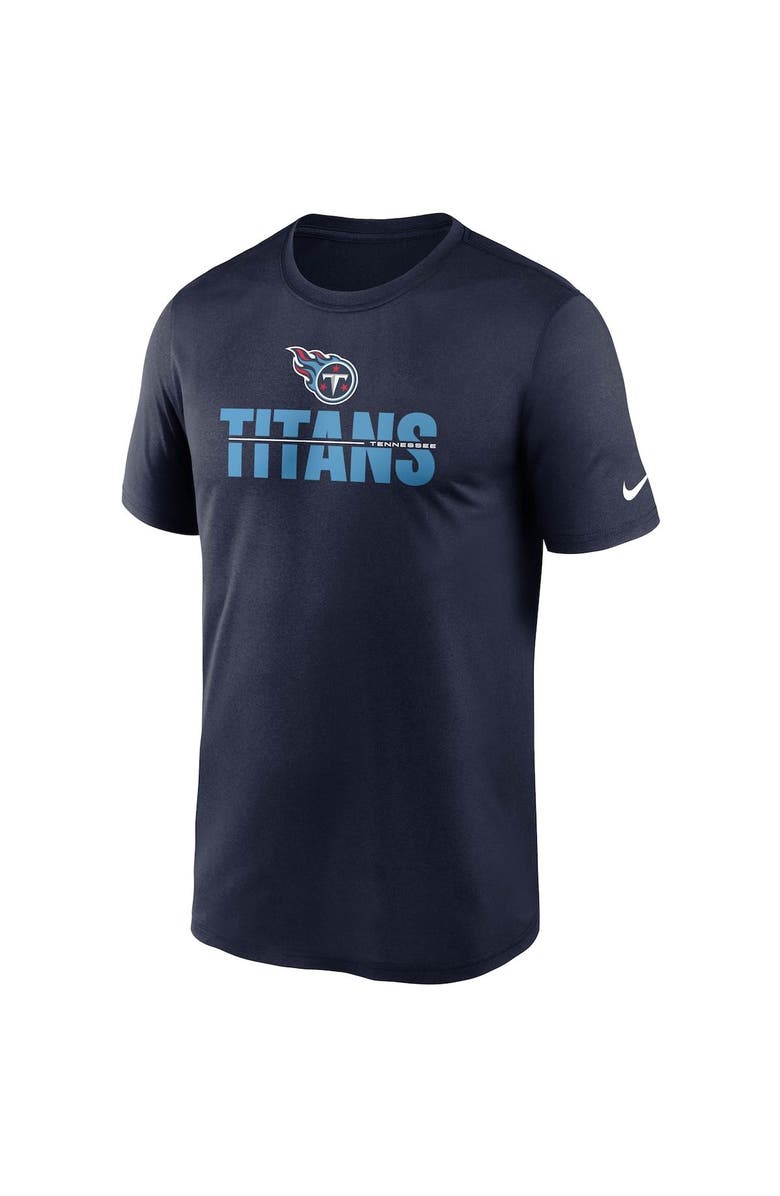 Nike Men's Nike Navy Tennessee Titans Legend Microtype Performance T-Shirt, Alternate, color, Navy
