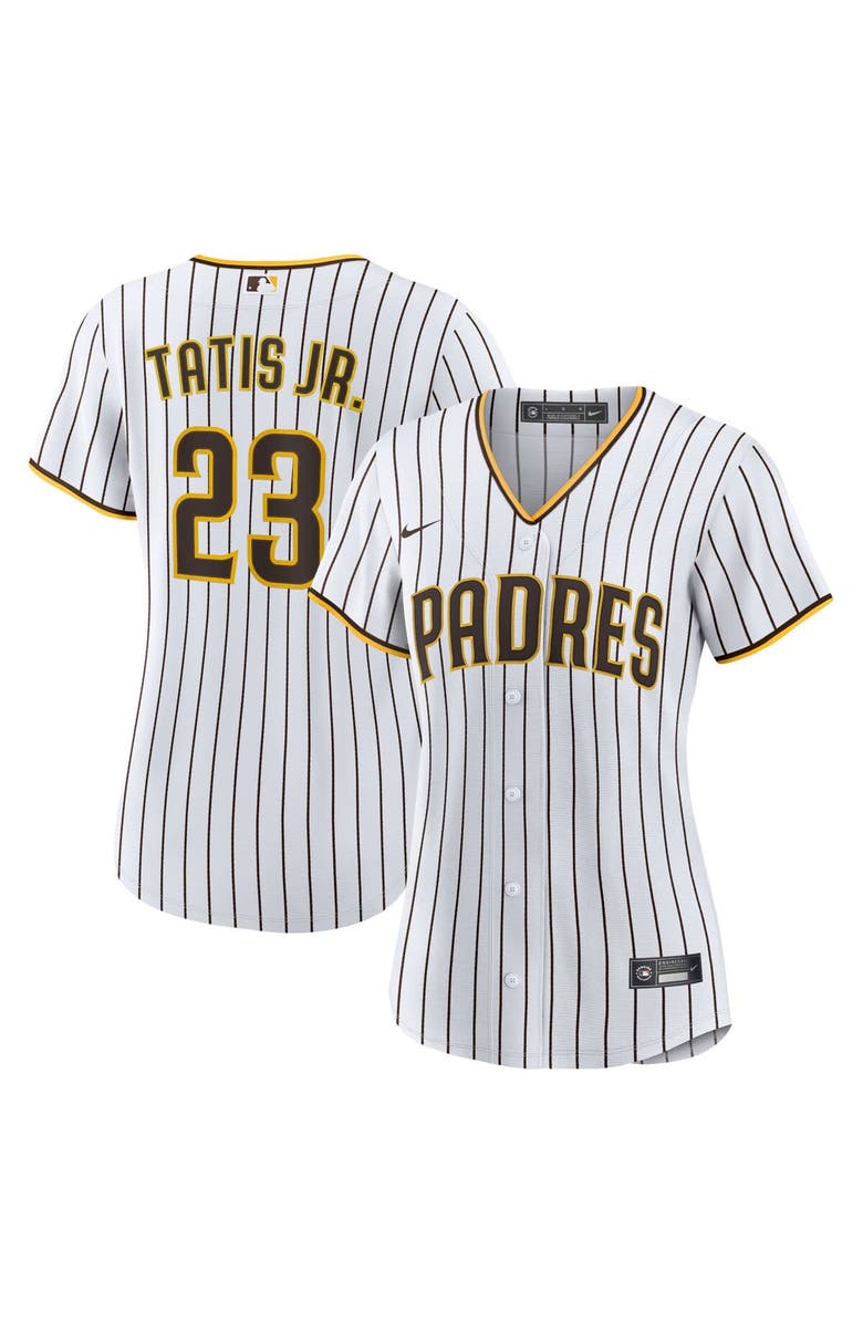 Nike Women's Nike Fernando Tatís Jr. White/Brown San Diego Padres Home Replica Player Jersey, Alternate, color, 