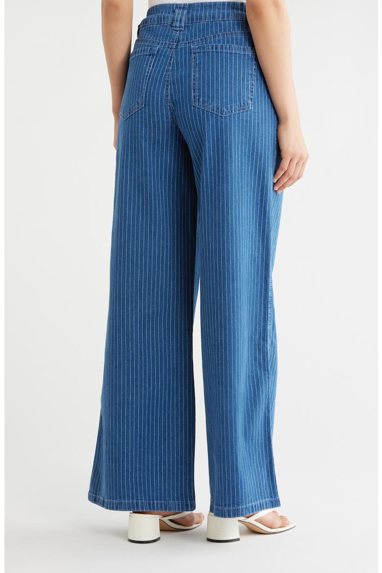 Vacationer Wide Leg Jeans, Alternate, color, LIGHT BLUE STRIPE