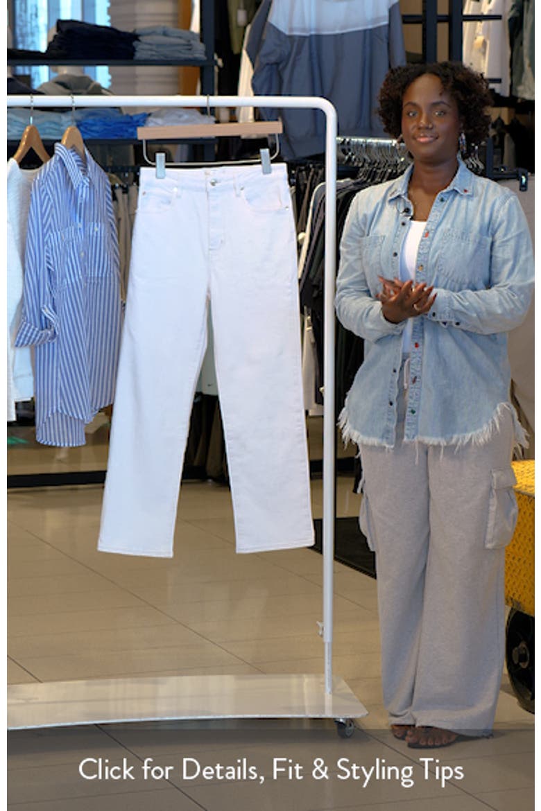 The Ruler High Waist Crop Straight Leg Jeans video