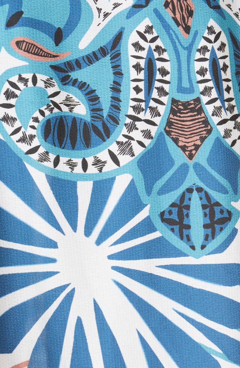 ba&sh Janel Mixed Print Skirt, Alternate, color, Turquoise