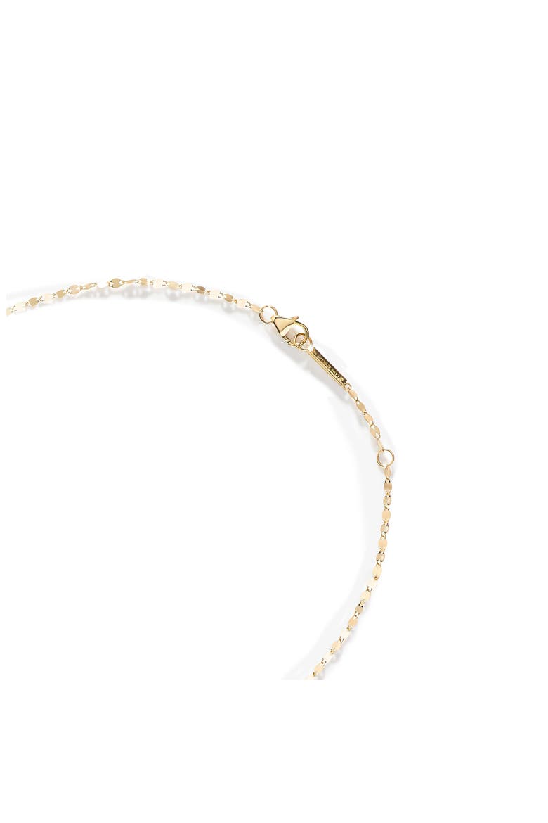 14K Gold Triple Diamond Cross Charm Necklace, Alternate, color, YELLOW GOLD