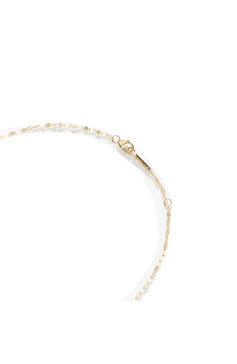 LANA 14K Gold Triple Diamond Cross Charm Necklace, Alternate, color, Yellow Gold