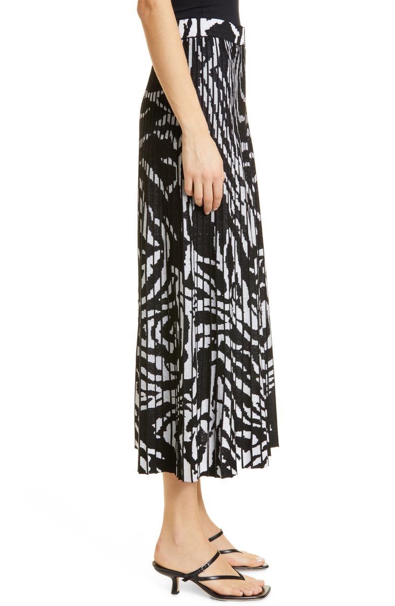 Misook Zebra Swirl Knit Skirt, Alternate, color,