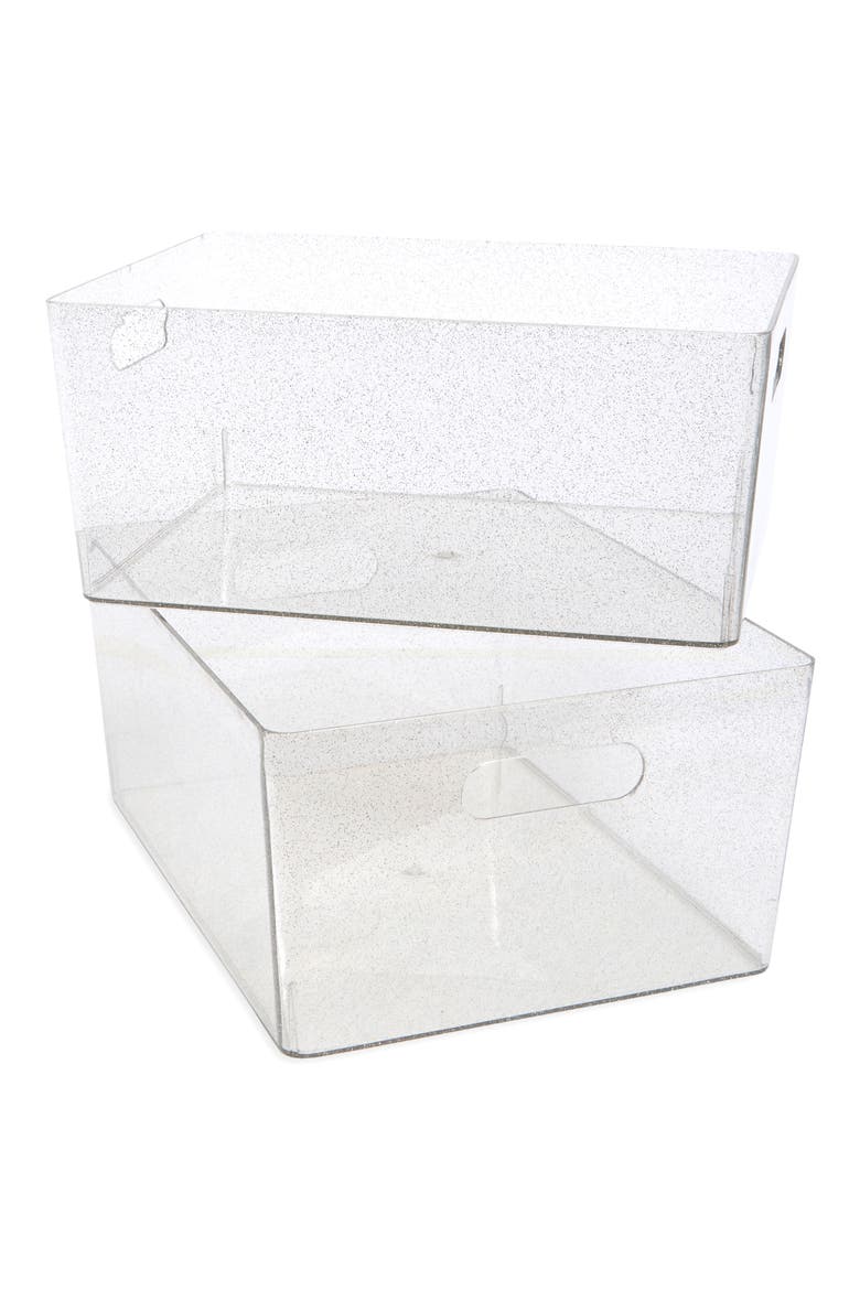 2-Pack Extra Large Storage Bins, Main, color, CLEAR