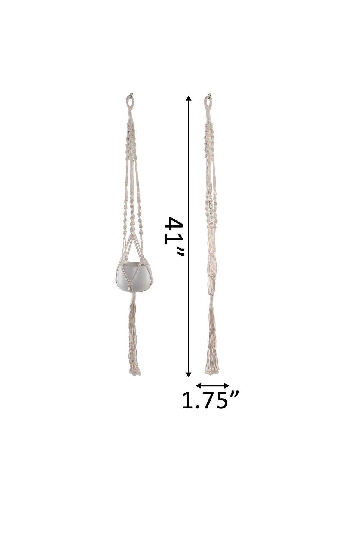 FLORA BUNDA 41" H Hanging Macramé Planter Hanger