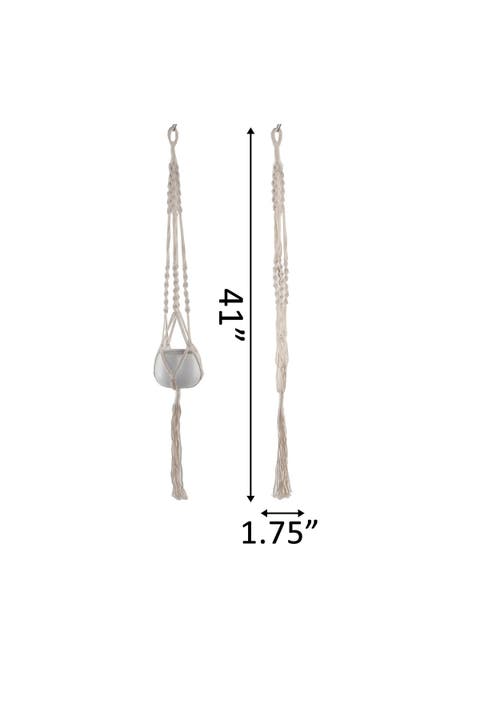 41" H Hanging Macramé Planter Hanger