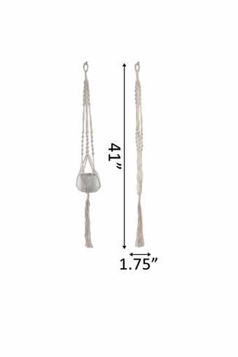 FLORA BUNDA 41" H Hanging Macramé Planter Hanger