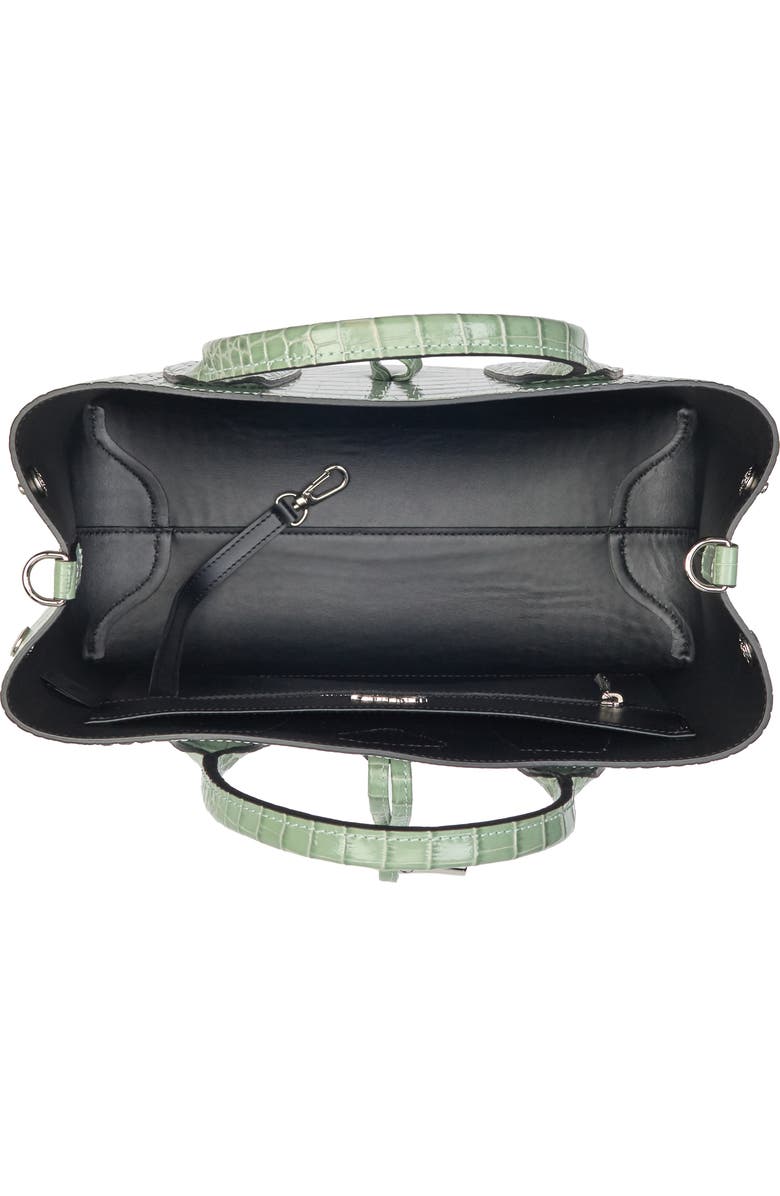 Longchamp Croc Embossed Leather Tote Bag, Alternate, color,