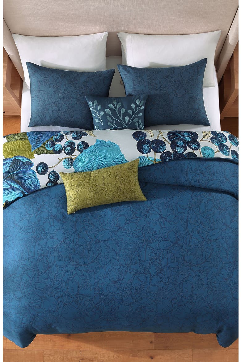 Teal Tapestry Comforter Set, Alternate, color, BLUE