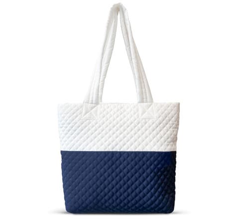 Newport Two-Tone Quilted Tote Bag