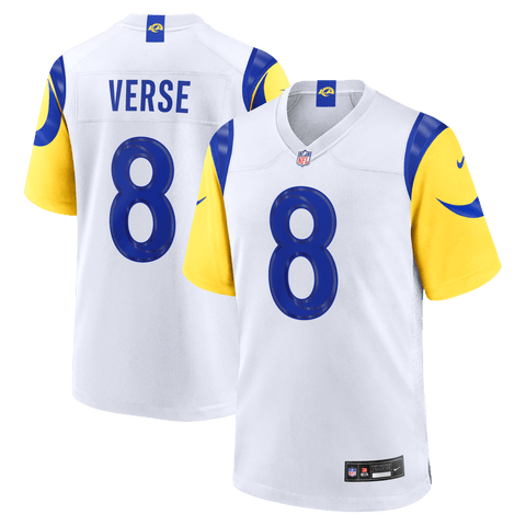 Men's Nike Jared Verse White Los Angeles Rams White Game Player Jersey