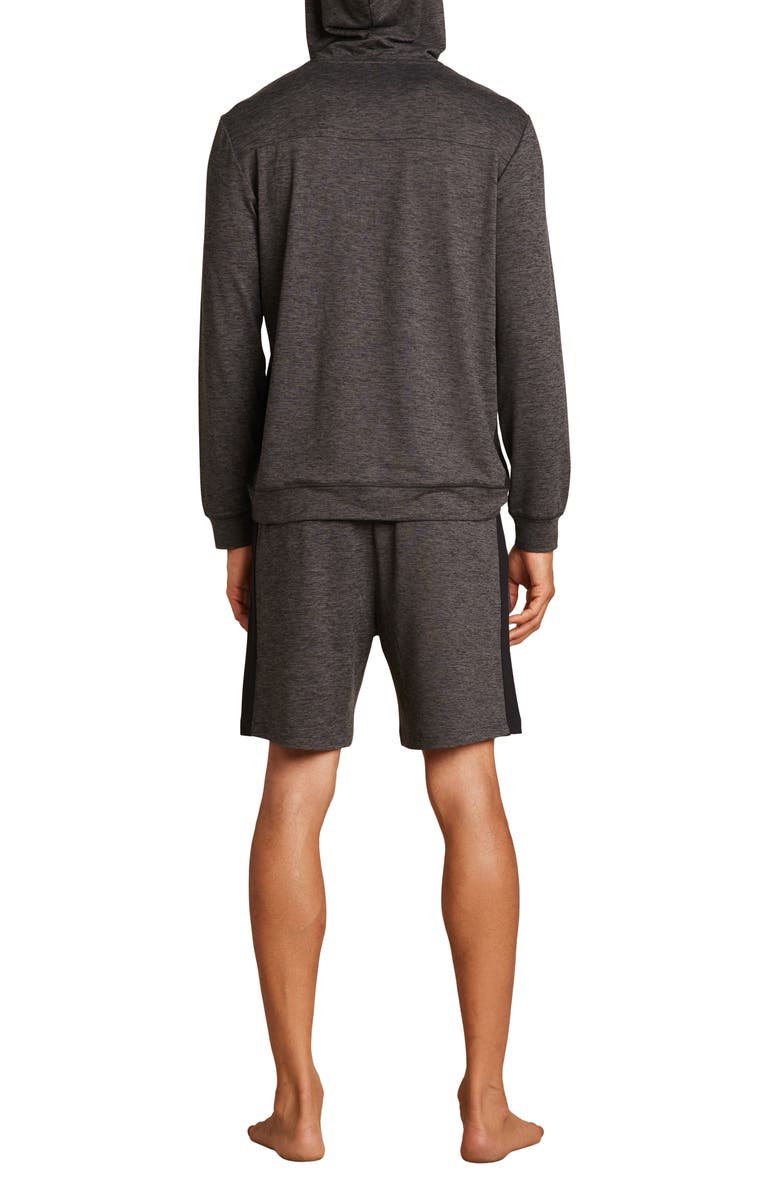 Barefoot Dreams<sup>®</sup> Malibu Collection<sup>®</sup> Butterchic Hoodie, Alternate, color, Heather Carbon